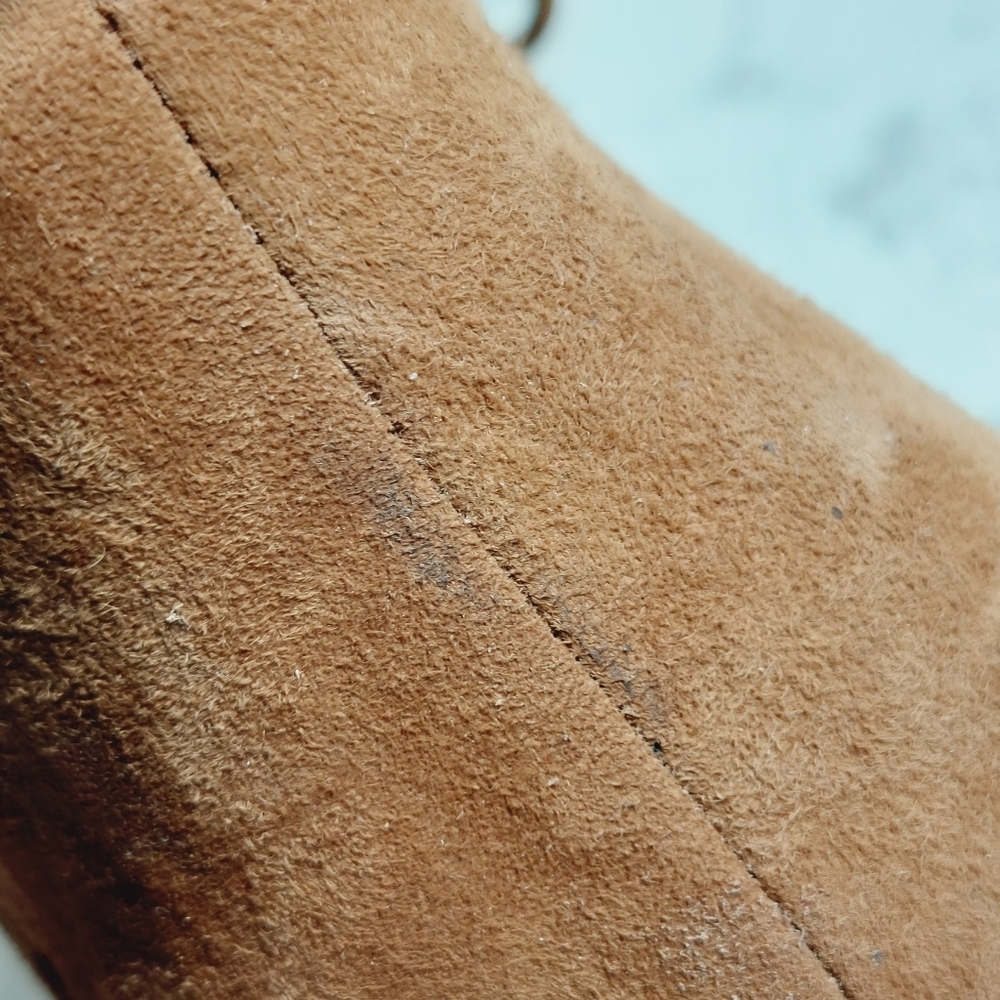 Zara Basic Collection Faux Suede Lace Up Heels F1030 - Picture 12 of 13